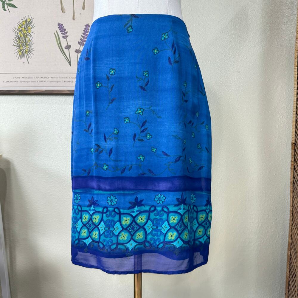 Vintage 90s Y2k Floral Short Skirt Fairy Grunge Hippie Boho Witchy Coastal 4